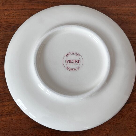 Vietri Old St. Nick Cocktail Plate Champagne Wine 6.5" Snack Canape Italy Santa - Picture 2 of 5